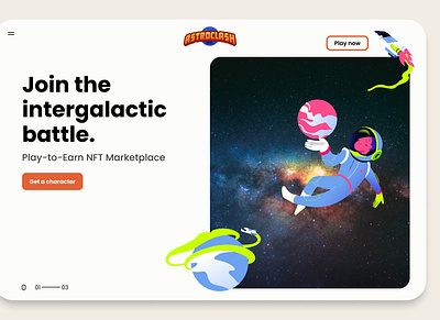 Ready to trade NFTs in space design like nft space ui uiux ux