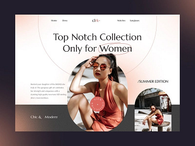 Women Clothing app branding design illustration landing page typography ui ux vector