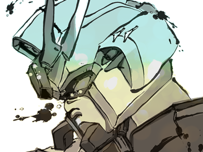 Gundam anime brush gundam illustration sketch