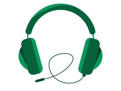 Green Headphones audio headphones technology