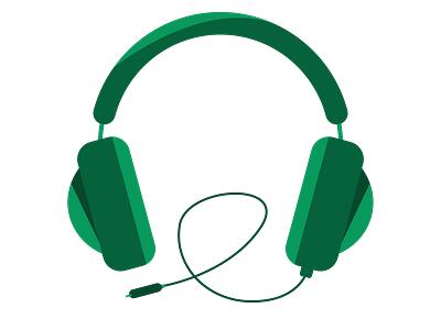 Green Headphones