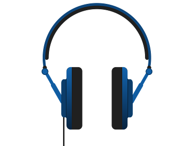 Royal Blue Headphones audio headphones technology