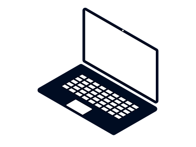 Blue Laptop Side-View computer laptop technology