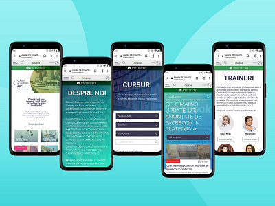 Cursuri Creative mobile mockups