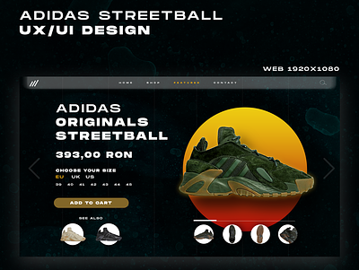 ADIDAS Streetball adidas sneaker streetball webdesign
