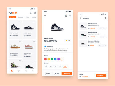 FWSHOP: Online Footwear Shop Mobile App