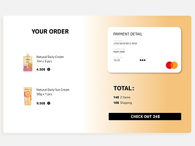Daily UI 002 checkout page daily ui 002 kakao kakaofriends kakaotalk mastercard online shop order payment ui 002 ui002