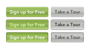 Ooh. buttons call to action clicked states css3 green grey hover states ui