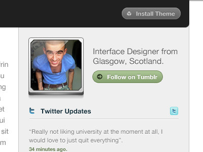 A new Tumblr theme.