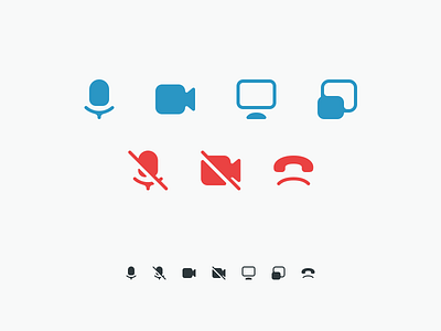 Video conferencing icons design icon design icons interface ui uiux user experience user interface ux