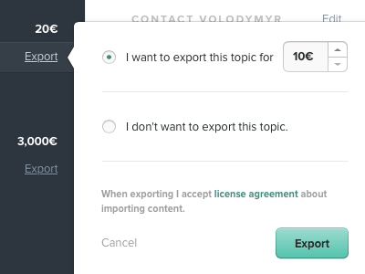 Export clean design ui ux web app