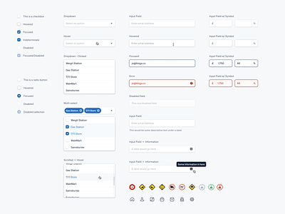 TruckMap Design System design icon design icons interface ui user experience user interface ux