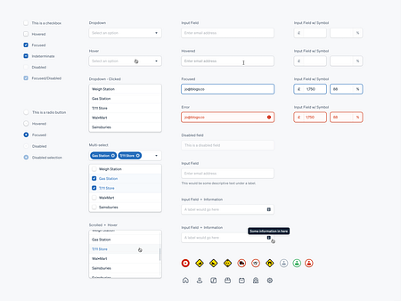TruckMap Design System by James on Dribbble