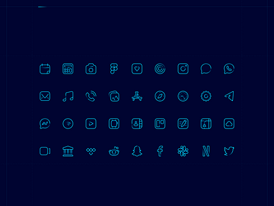 Futur•o: A modern, minimal icon set customise ios14 design icon bundle icon design icon set icons icons for sale interface ios14 retina ui user experience user interface ux