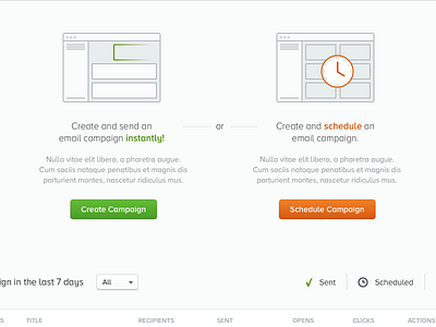 Schedule Campaign 1x 2x design retina ui user experience user interface ux