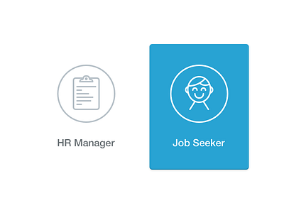 HR Manager | Job Seeker design happy icon design icons retina icons sign up ui user experience user icon user interface ux