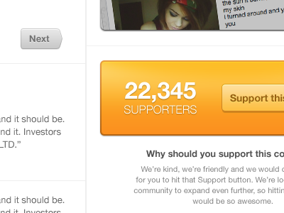 22,345 supporters apple bio blue business company design interface orange ui ux