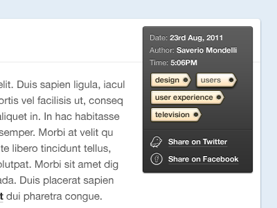 fav.tv: Blog apple bio blog blue business company design interface orange ui ux