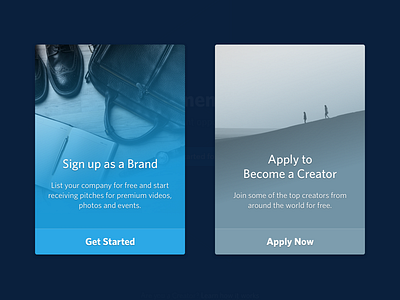 Sign up as... 1x 2x design retina ui user experience user interface ux