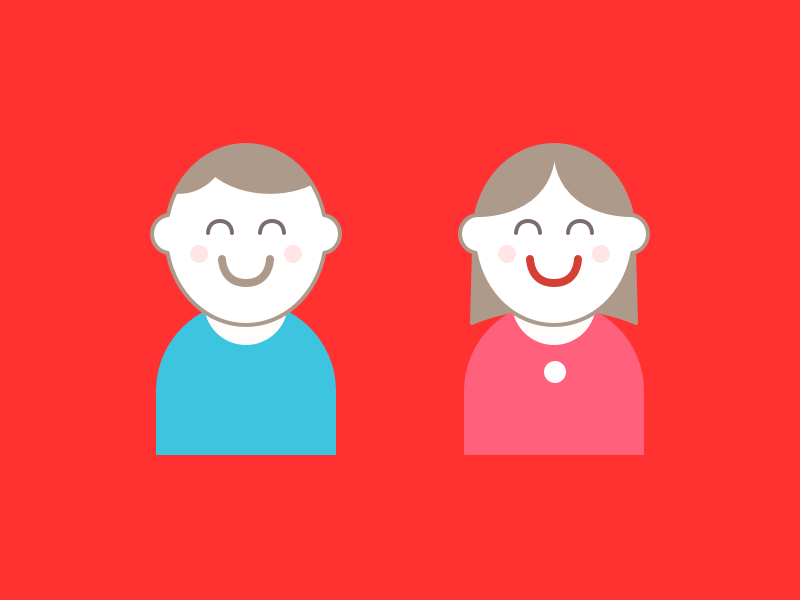 Jimmy & Jean 2x 1x retina illustrations mascots icons design