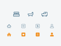 Bath Icon Designs On Dribbble Bed Bath Car July 04 2016 Here Are The Icons From My Previous Shot In Much Higher Quality Clic