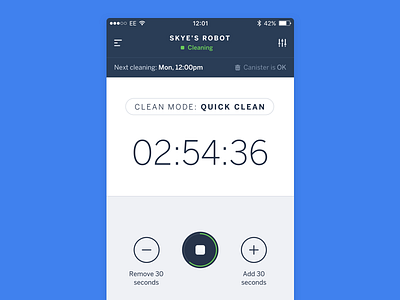 Skye's Robot UI cleaning ui design icons ios ios ui retina ui user interface ux