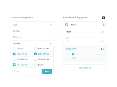Audience Demographics 1x 2x design ui user experience user interface ux