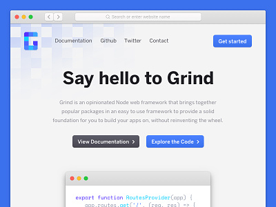 grind.rocks branding design front end design marketing page ui user interface ux website