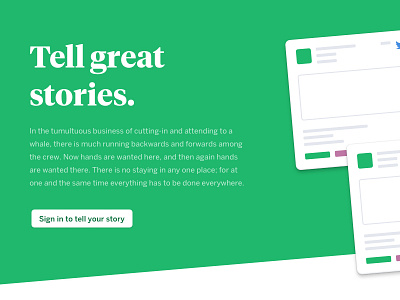 Tell great stories... design illustration sam samdesk ui user experience user interface ux website design
