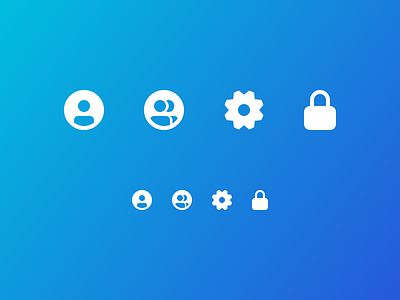 Profile / Groups / Preferences / Passwords 2x design icon design icons retina icons ui user interface ux