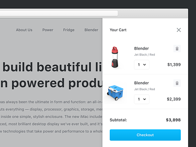 Your Cart cart design shopping products ui user experience user interface ux your cart