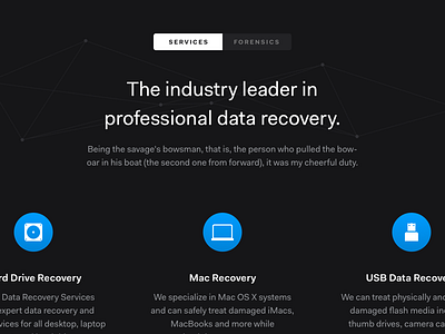 Services | Forensics design ui user experience user interface ux