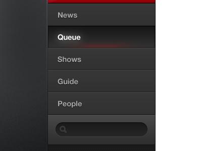 iPad fav.tv icons ui ux video interface video ui