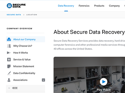 Secure Data - Sidebar