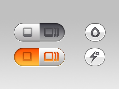 Refined iOS buttons app brand design gif gifture icon identity ios logo