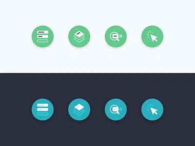 Two different treatments design icon design icons ui