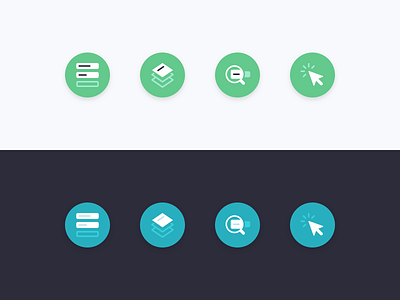 Two different treatments design icon design icons ui