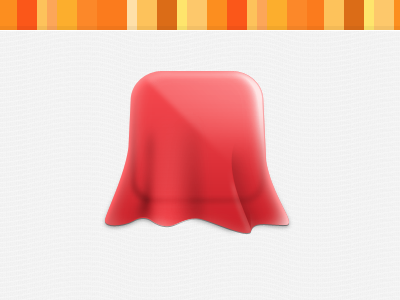 Cloth 3d cloth design icon pattern orange red stripe