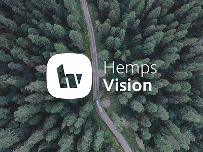 Hemps Vision brand mark branding cbd cbd oil design hemp hv hv monogram logo logo design mark monogram