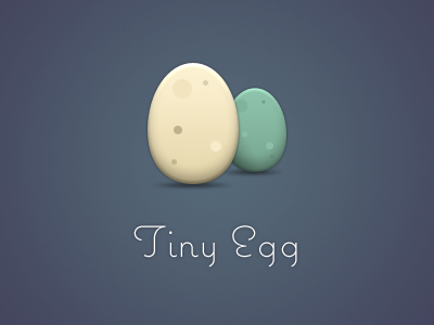 Tiny Egg design icon logo tiny egg