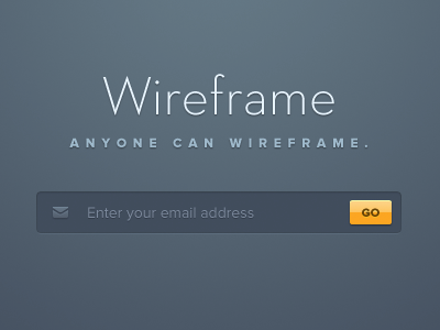 Anyone can wireframe.