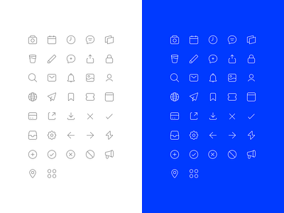 Second Revision for Icons design icon design icon set icons ui user interface ux
