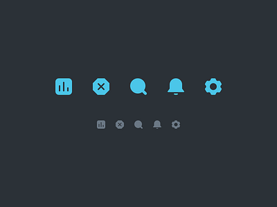 Set of Icons dashboard icon design error icon icon design icon designer icon work icons notification icon search icon settings icon