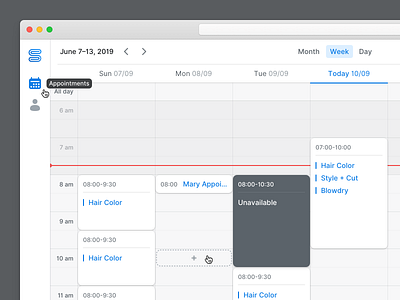 Start Booking - Calendar View