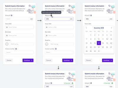 Submit invoice information