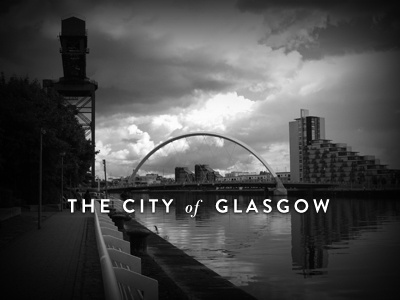THE CITY of GLASGOW clyde glasgow grey rebound river clyde
