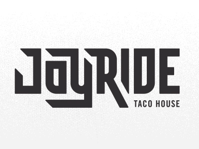 Joyride hand drawn illustration sketch typography