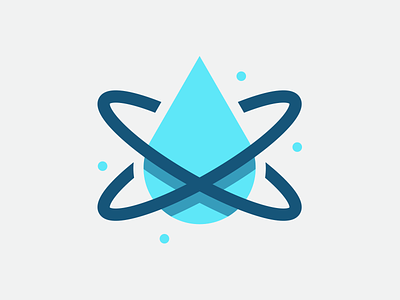 Science water! branding element icon identity logo science water