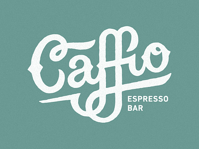 Caffio coffee espresso identity lettering logo vespa