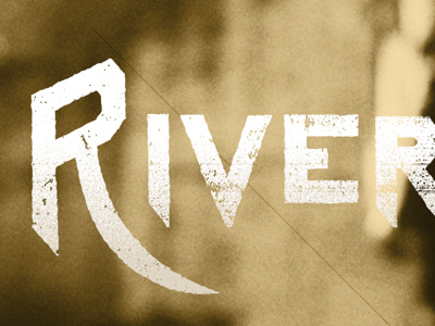 Rivers lettering type